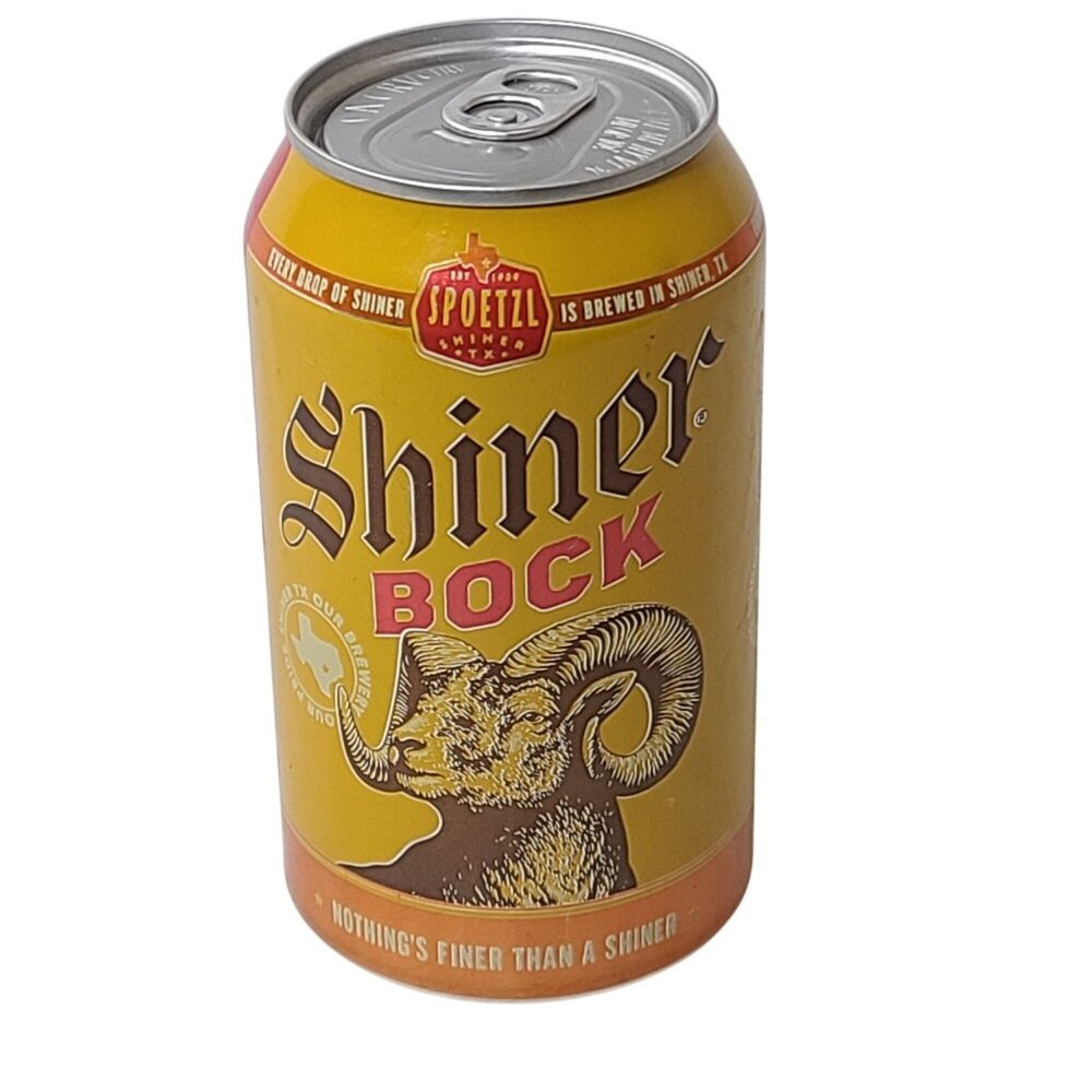 Shiner Bock Empty Beer Can Bottom Opened Spoetzl Brewery Texas